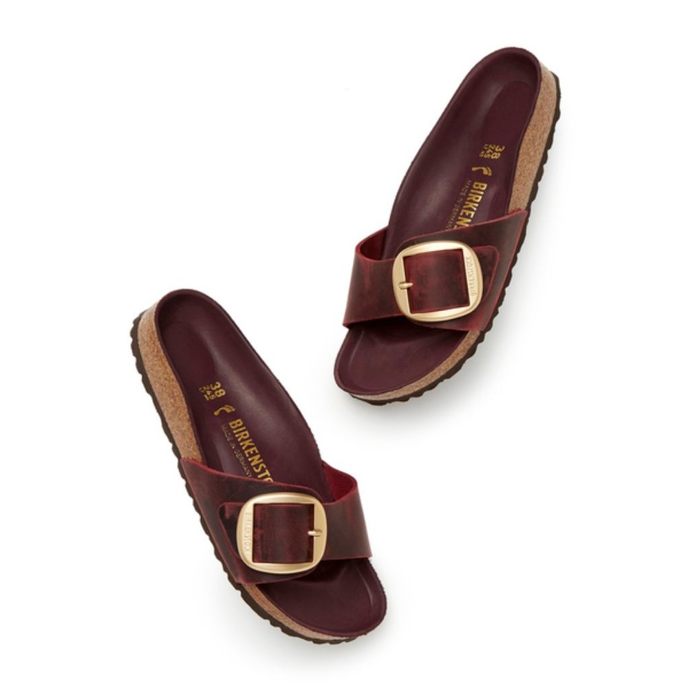 NIB Birkenstock Madrid Big Buckle Zinfandel 37 - Picture 2 of 5